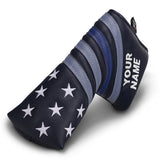 Custom Stars Stripes Blade Putter Headcover With Your Name