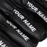 Custom With Your Name Black Leather Blue number Iron Headcovers Set-CraftsmanGolf