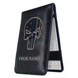 Custom With Your Name Skull Scorecard&Yardage Book Holder - CraftsmanGolf