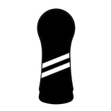Personalized White Stripes Wood Head Cover With Your Logo And Name-CraftsmanGolf