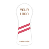 Personalized Diagonal Stripes Wood Head Covers With Your Logo - Craftsman Golf